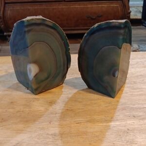 Agate Stone Bookends
